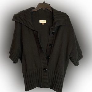 Sonoma Life+style XL button up Black Sweater